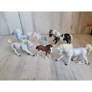 Horse variety unicorn fawn farm animal toy set figure mane run
